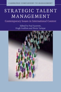 Cover image: Strategic Talent Management 9781107032101