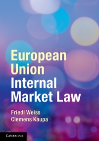 Imagen de portada: European Union Internal Market Law 1st edition 9781107035355