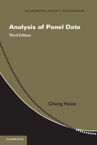 Cover image: Analysis of Panel Data 3rd edition 9781107038691