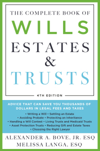 Cover image: The Complete Book of Wills, Estates & Trusts (4th Edition) 9781250792747