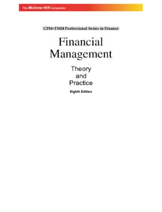 Cover image: Financial Management  Exp 8th edition 9780071078405