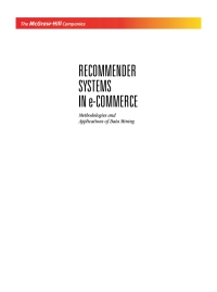 Imagen de portada: Recommender Systems in e-Commerce 9780070680678
