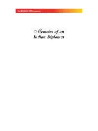Imagen de portada: Memoirs of an Indian Diplomat 9780070680883