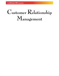 Imagen de portada: Customer Relationship Management 9780071333313