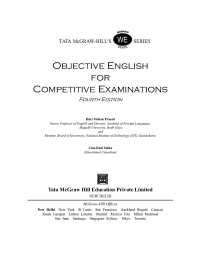 Cover image: OBJECTIVE ENGLISH FOR COMPETITIVE EXAMS(EB) 4th edition 9780070151956