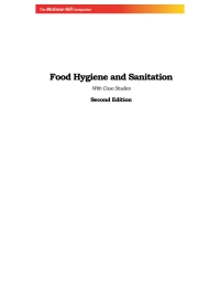 Imagen de portada: Food Hygiene and Sanitation 2nd edition 9780070700208