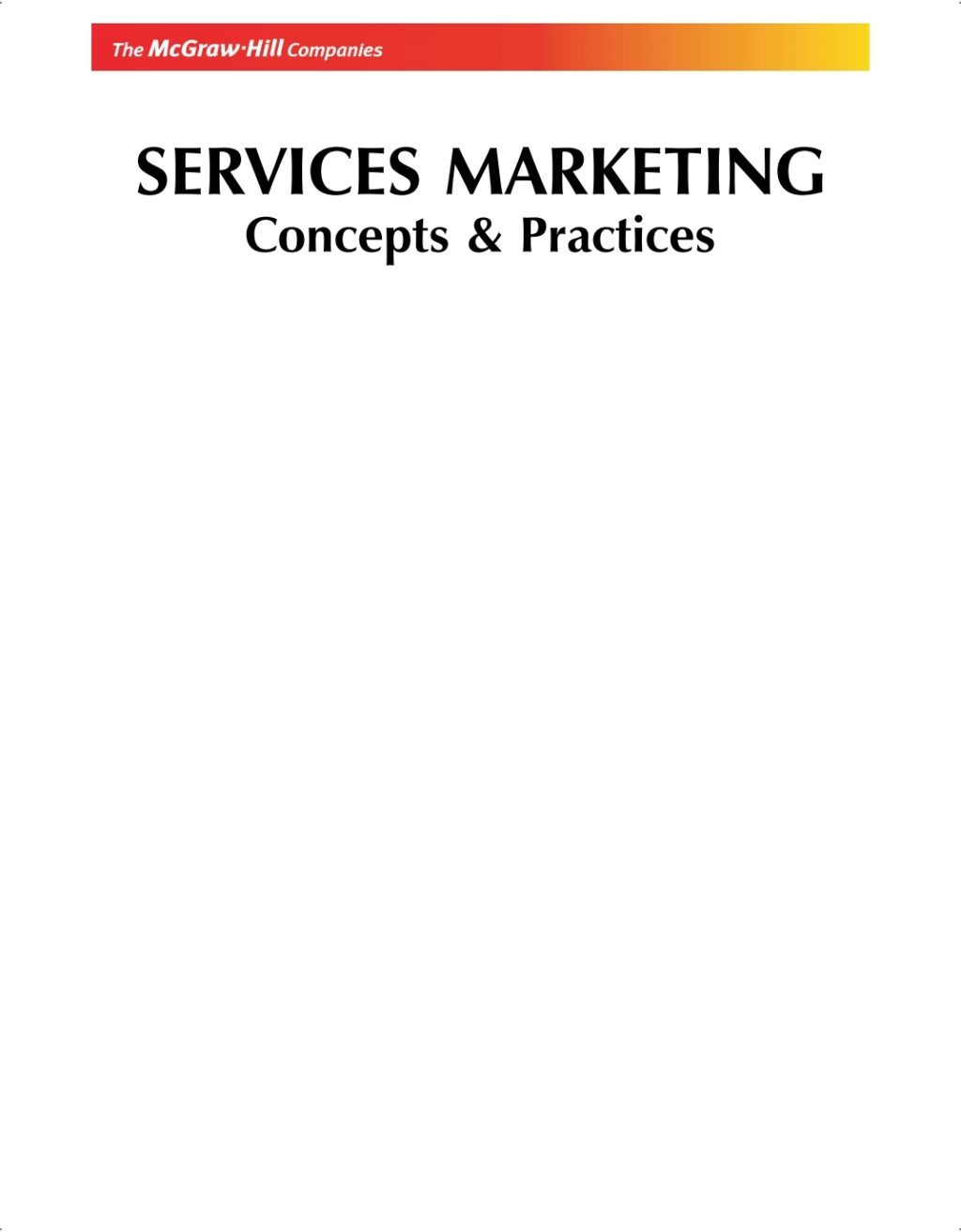 Services Marketing (eBook)