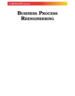 Cover image: Business Process Reengineering 9780071067874
