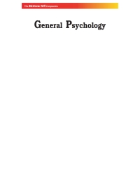 Titelbild: General Psychology 9780071077996