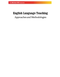 صورة الغلاف: English Language Teaching: Approaches and Methodologies 9780071078146