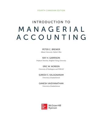 Cover image: Introduction To Managerial Accounting 4th edition 9780071339612