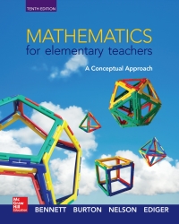 Cover image: Mathematics for Elementary Teachers: A Conceptual Approach 10th edition 9780078035654