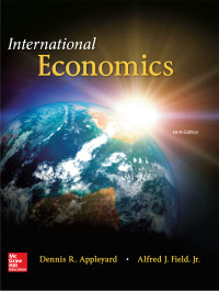 Cover image: International Economics 9th edition 9781259290626