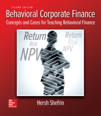 Cover image: Behavioral Corporate Finance 2nd edition 9781259277207