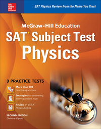 Imagen de portada: McGraw-Hill Education SAT Subject Test Physics 2nd Ed. 2nd edition 9781259583674