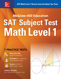Imagen de portada: McGraw-Hill Education SAT Subject Test Math Level 1 4th Ed. 4th edition 9781259583698