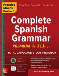 Imagen de portada: Practice Makes Perfect Complete Spanish Grammar, Premium Third Edition 3rd edition 9781259584190