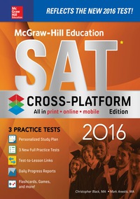 Cover image: McGraw-Hill Education SAT 2016, Cross-Platform Edition 1st edition 9781259585890