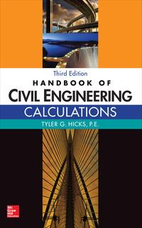 صورة الغلاف: Handbook of Civil Engineering Calculations, Third Edition 3rd edition 9781259586859