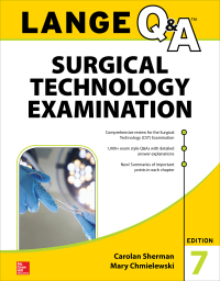 Cover image: LANGE Q&A Surgical Technology Examination 7th edition 9781259588112