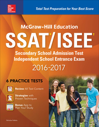 Cover image: McGraw-Hill Education SSAT/ISEE 2016-2017 4th edition 9781259586231