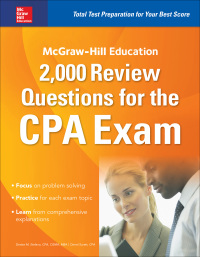 Cover image: McGraw-Hill Education 2,000 Review Questions for the CPA Exam 1st edition 9781259586293