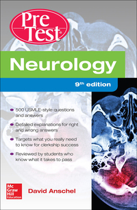 Cover image: Neurology PreTest Self-Assessment And Review, Ninth Edition 9th edition 9781259586910