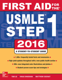 Omslagafbeelding: First Aid for the USMLE Step 1 2016 26th edition 9781259587375