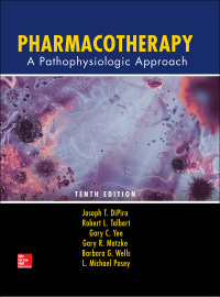 Imagen de portada: Pharmacotherapy: A Pathophysiologic Approach 10th edition 9781259587481