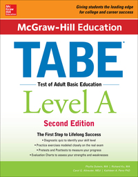 Imagen de portada: McGraw-Hill Education TABE Level A, Second Edition 2nd edition 9781259587795