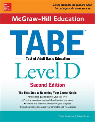 Cover image: McGraw-Hill Education TABE Level D, Second Edition 2nd edition 9781259587849