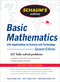 Cover image: Schaum's Outline of Basic Mathematics with Applications to Science and Technology, 2ed 2nd edition 9780071611596