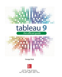 Imagen de portada: Tableau 9: The Official Guide 2nd edition 9780071843294