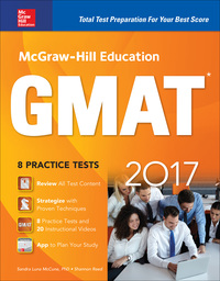 Imagen de portada: McGraw-Hill Education GMAT 2017 10th edition 9781259642418