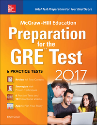 Cover image: McGraw-Hill Education Preparation for the GRE Test 2017 3rd edition 9781259642982