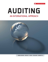 Cover image: Auditing: An International Approach (Canadian Edition) 8th edition 9781259451270