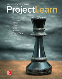 Cover image: Microsoft Office 2016: ProjectLearn 1st edition 9780078020339