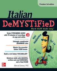 Imagen de portada: Italian Demystified, Premium 3rd Edition 3rd edition 9781259836213