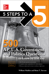 Imagen de portada: 5 Steps to a 5: 500 AP U.S. Government and Politics Questions to Know by Test Day, Second Edition 2nd edition 9781259836480