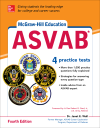 Cover image: McGraw-Hill Education ASVAB, Fourth Edition 4th edition 9781259837005
