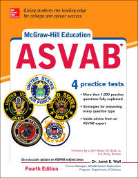 Imagen de portada: McGraw-Hill Education ASVAB with DVD, Fourth Edition 4th edition 9781259837050