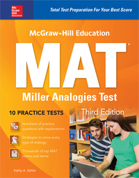Imagen de portada: McGraw-Hill Education MAT Miller Analogies Test, Third Edition 3rd edition 9781259837081