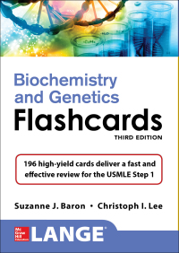 Imagen de portada: Lange Biochemistry and Genetics Flashhcards, Third Edition 3rd edition 9781259837210