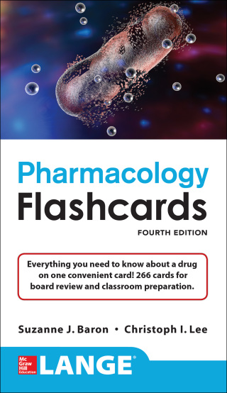 Cover image: Lange Pharmacology Flashcards, Fourth Edition 4th edition 9781259837241