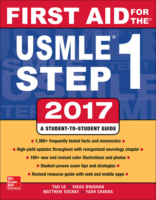 Cover image: First Aid for the USMLE Step 1 2017 27th edition 9781259837630