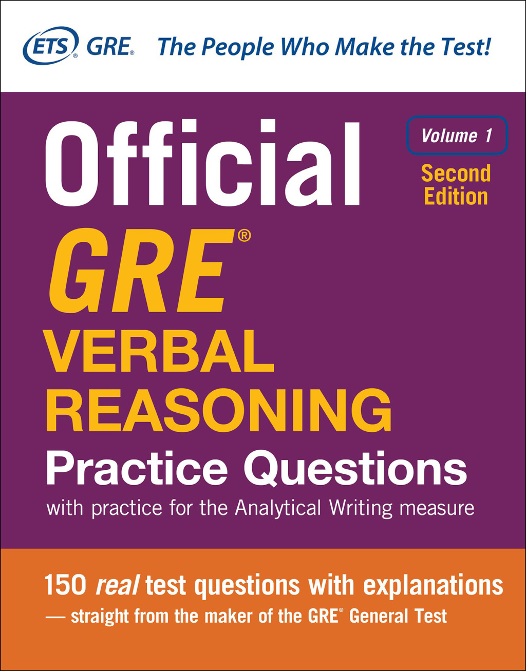 Official GRE Verbal Reasoning Practice Questions 2nd Edition