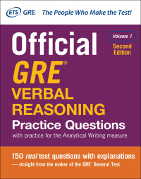 Cover image: Official GRE Verbal Reasoning Practice Questions 2nd edition 9781259863486