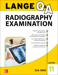 Imagen de portada: LANGE Q&A Radiography Examination 11th edition 9781259863592