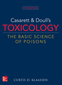 Imagen de portada: Casarett & Doull's Toxicology: The Basic Science of Poisons 9th edition 9781259863745