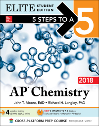 Imagen de portada: 5 Steps to a 5: AP Chemistry 2018 Elite Student Edition 10th edition 9781259864025